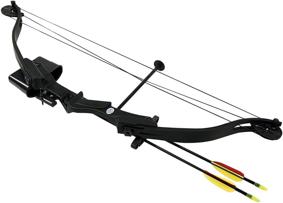 Hellbow Compound bow with pulleys, 25 lbs and 185 FPS for the right