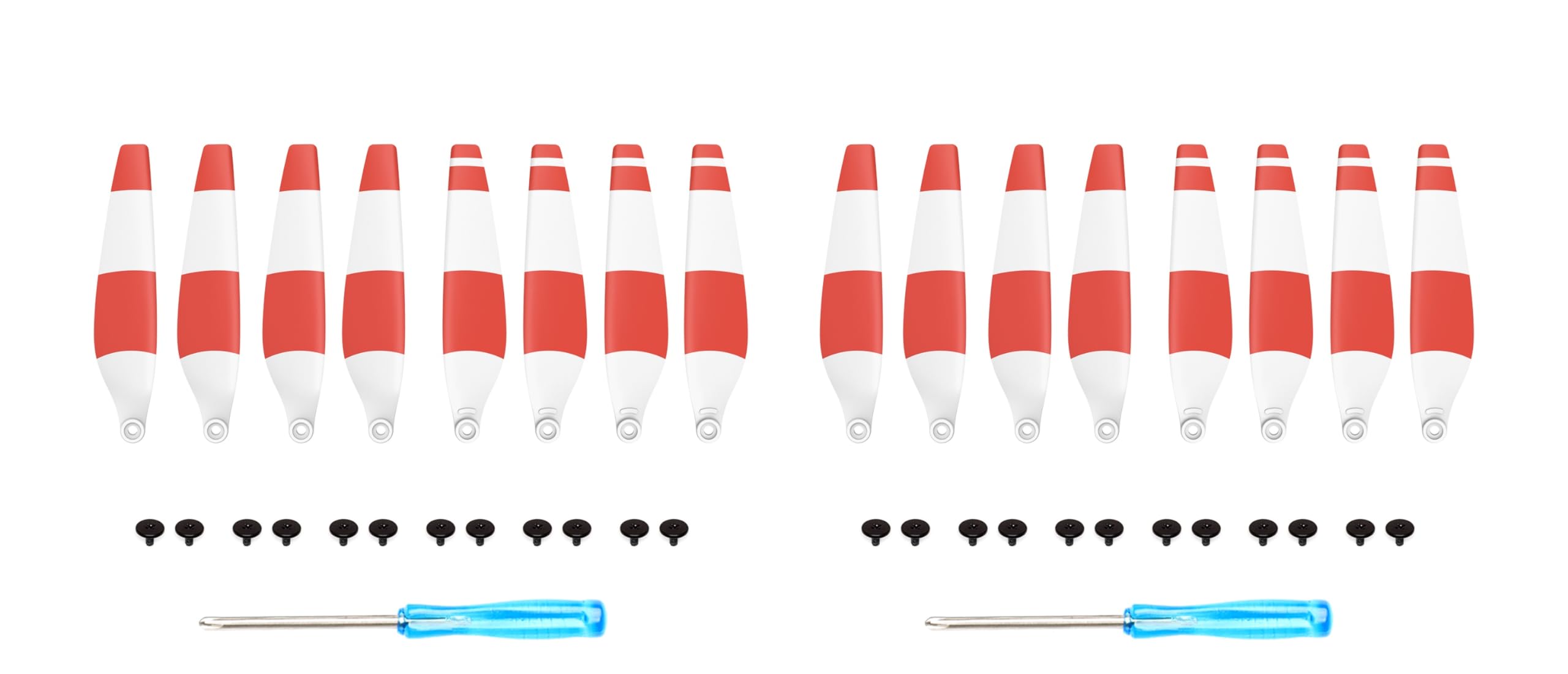 32x/16x Propellers For DJI Mini 3 Pro/Mini 4 Pro Replacement Prop Blades Low Noise for DJI Mini 3 Pro Drone Accessories Screws & Screwdrivers 6030F Colour Tips (16x Red and White)