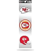 NFL Football Kansas City Chiefs 3-Piece Retro Spirit Decals Retro Decal Set