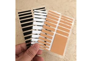 Ring Size Adjuster Stickers, Invisible Loose Ring Tightener for Fixing Loose Rings, 19Pcs (Black)