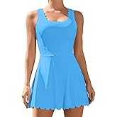 ATTRACO Women Tennis Dress with Shorts Workout Golf Skirts with Pockets Athletic Dresses