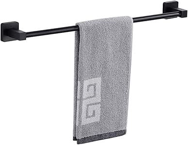 Amazon's 12 Inch Black Metal Towel Bar Rack