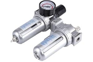 Regulator, SFC300 3/8 Air Compressor Regulator Desiccant Dryers Air Dryer Regulator Moisture Water Trap Cleaner Separator Too