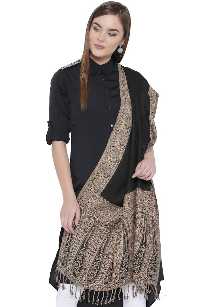 stoles (weavers villa soft viscose reversible paisley design stoles, shawls, scarf)