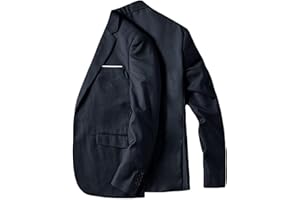 Men's Casual Blazer Jacket One Button Lightweight Fall Spring Sport Coat for Office Daily Outdoor