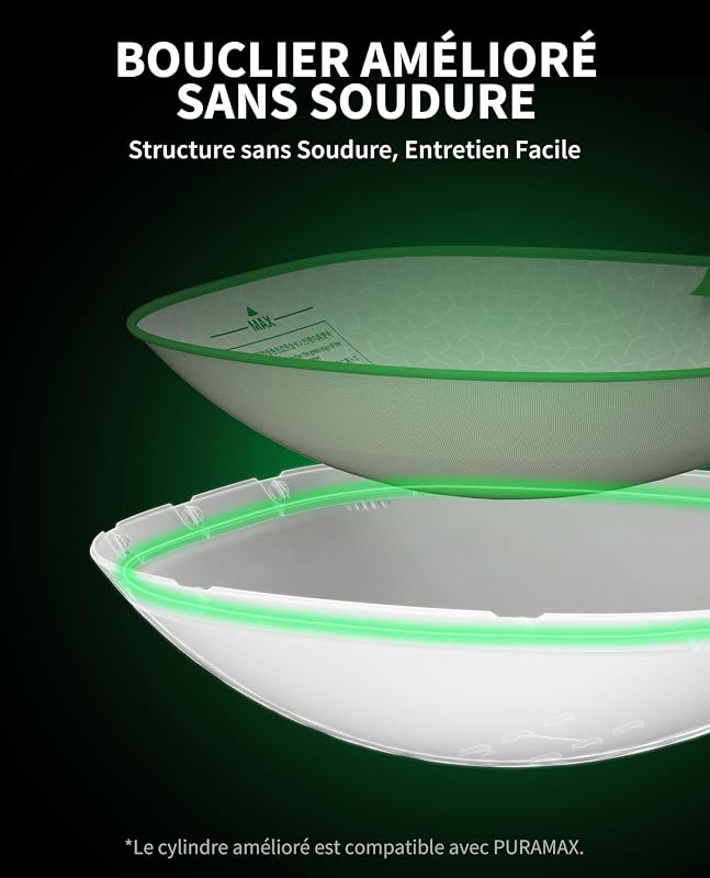 Pura Max 2 Litiere Chat Autonettoyante, Bac à Litière Autonettoyante Amélioré, Anti-fuites/Anti-pincement/xSecure/Contrôle APP/pour Plusieurs Chats(Pas de Déodorant en Spray ou en Tampon)