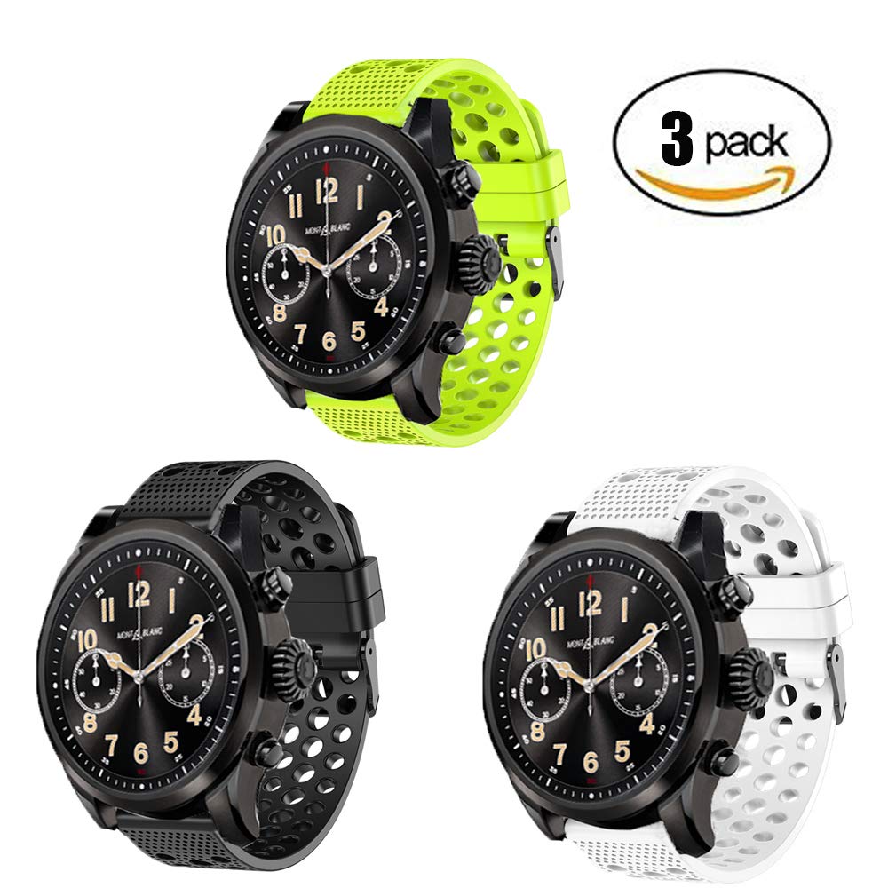 Amazon.com: for Montblanc Summit 2 Bands, Lamshaw Silicone ...