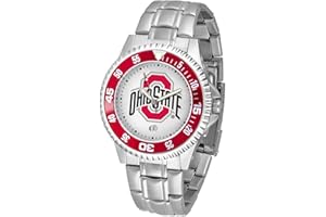 SunTime Men's Competitor 40mm Quartz Watch, 20mm Stainless Steel Strap, Gameday Dial