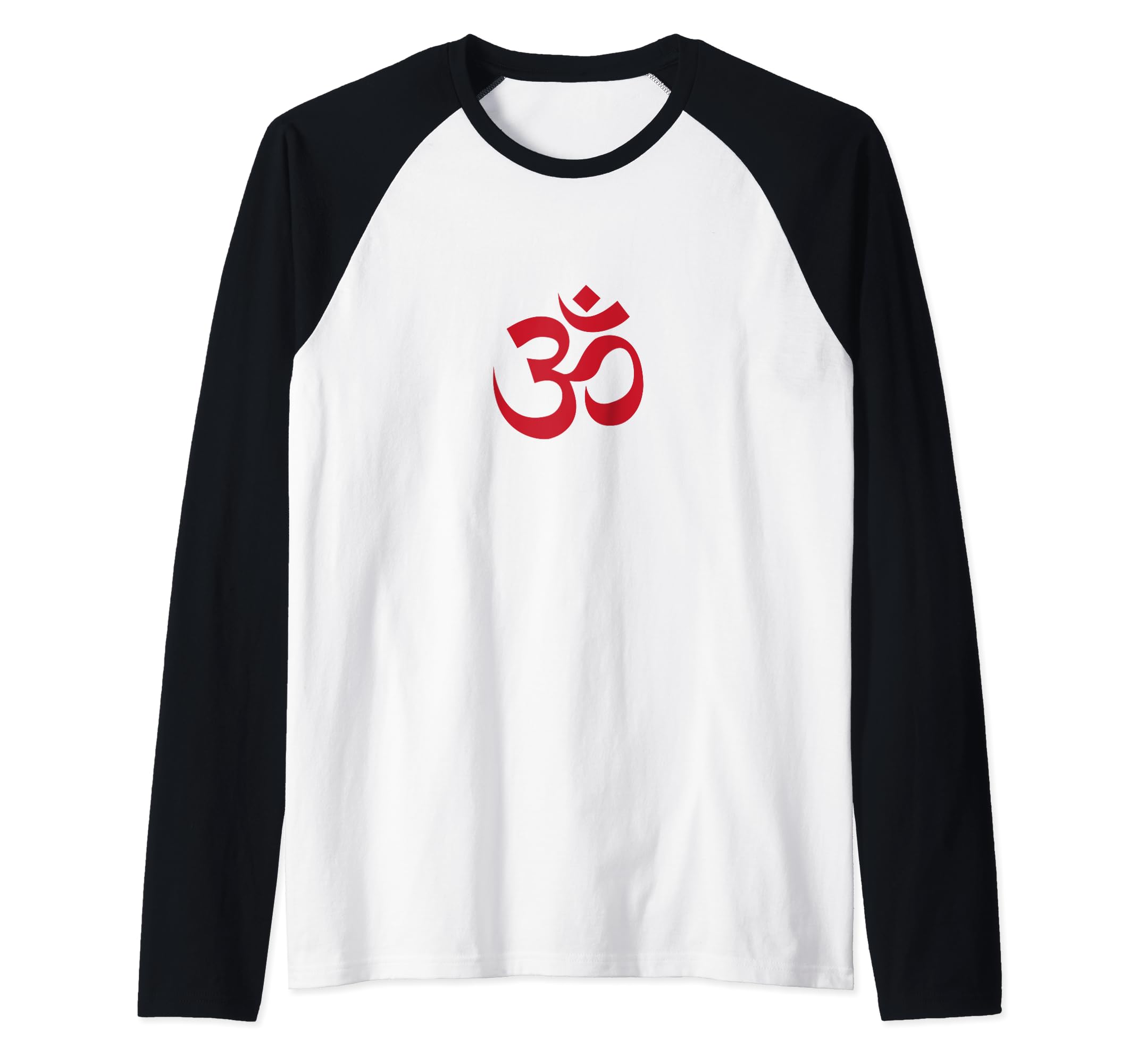 Ohm / Om / Aum Symbol Yoga Beginners Meditation Design Raglan Baseball Tee
