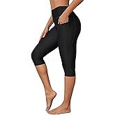 ATTRACO Swim Pants for Women High Waisted Swim Capris Swim Shorts Swimming Leggings