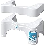 Squatty Potty The Original Bathroom Toilet Stool - Adjustable 2.0, Convertible to 7" or 9" Height, White