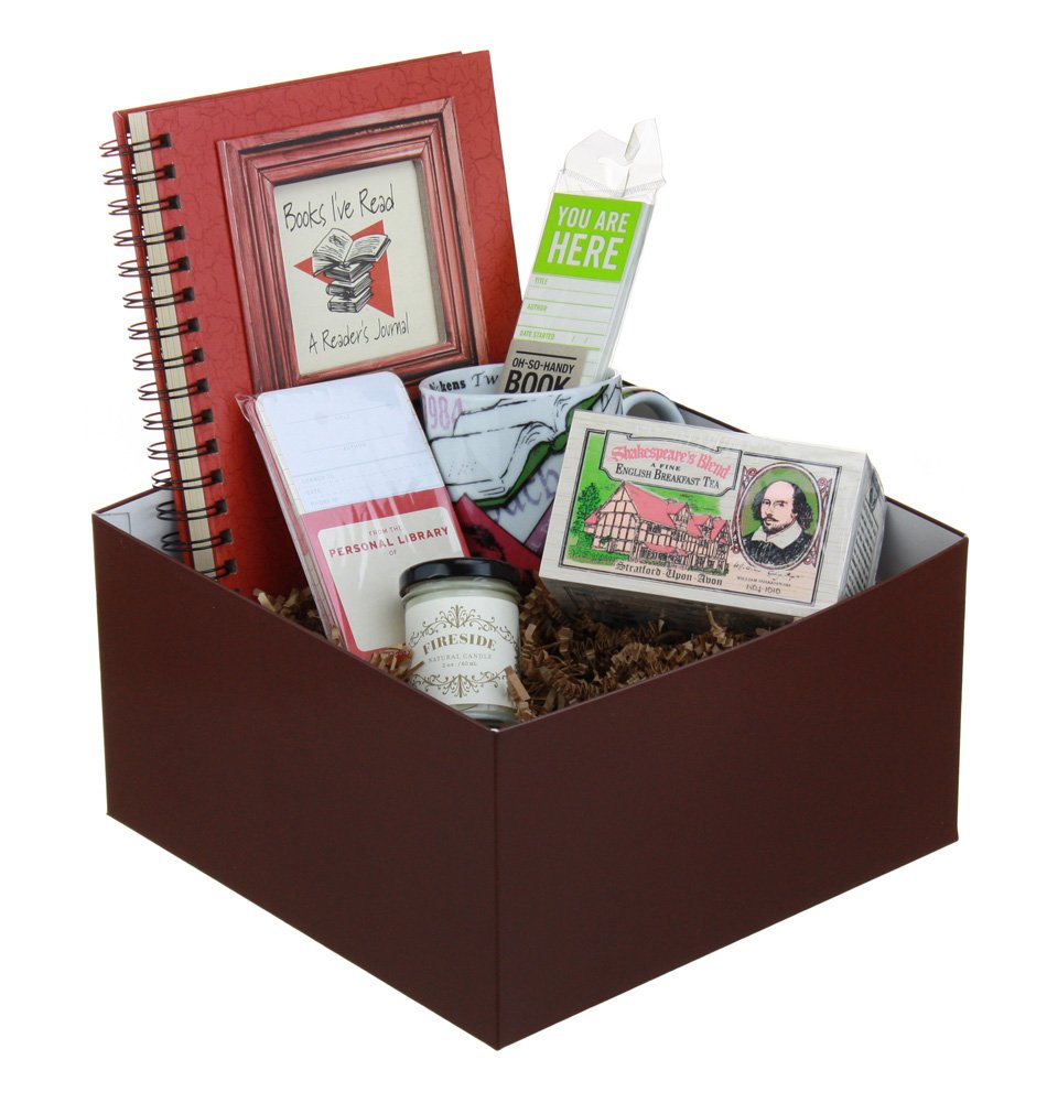 The Book Lovers Gift Box / Basket With Gourmet Treats