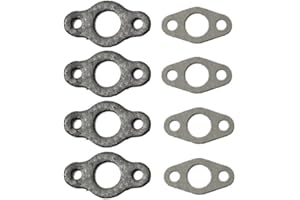 HURI 4set Intake Exhaust Gasket for Motorized Bicycle Bike 49cc 60cc 66cc 80cc 2 Stroke Engine