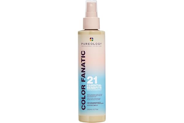 Pureology Leave In Conditioner, Color Fanatic, Heat Protectant Spray, Hair Detangler Spray, Shine UV Protection, For All Hair