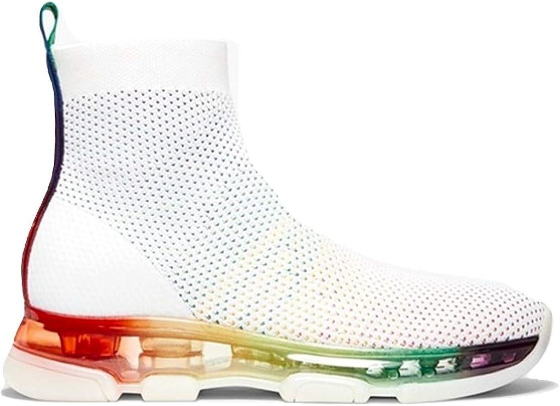 michael kors kendra reflective stretch knit sock sneaker