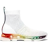 michael kors kendra reflective stretch knit sock sneaker