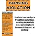 Full-Size Fake Parking Ticket by Witty Yeti 20 Pack. Both Realistic & Hilarious. Great Prank, Gag Gift & Stocking Stuffer. Punish The Idiots Who Park Like Morons. It’s Time for Justice!