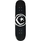 Foundation Skateboards Star and Moon Black Skateboard Deck - 8.37" x 31.375"