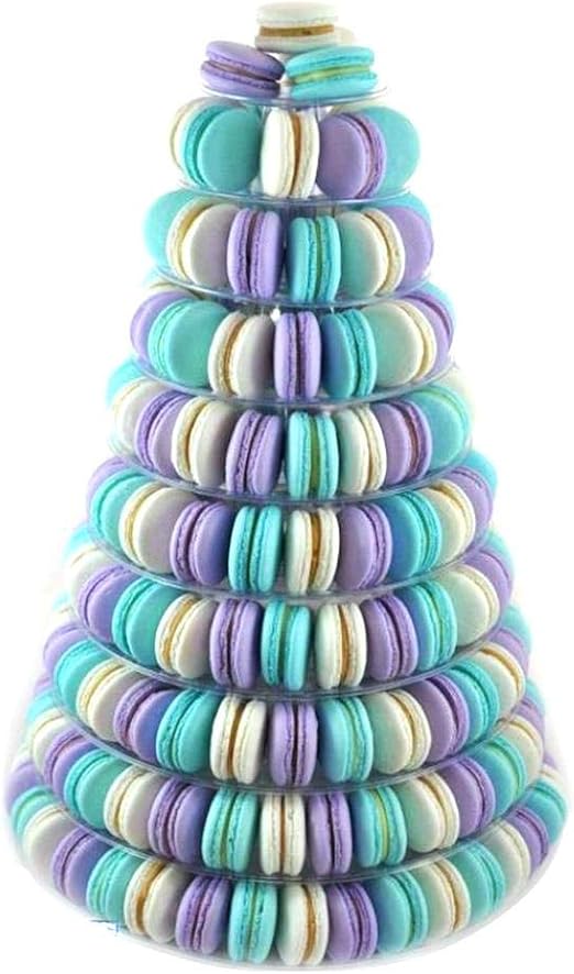 Presentoir A Gateau Pour Le Decor Danniversaire De Mariage Waterfail 10 Niveaux Tour Tour De Macaron Pyramide De Macaron Assiettes Et Plats De Service Presentoirs A Gateau