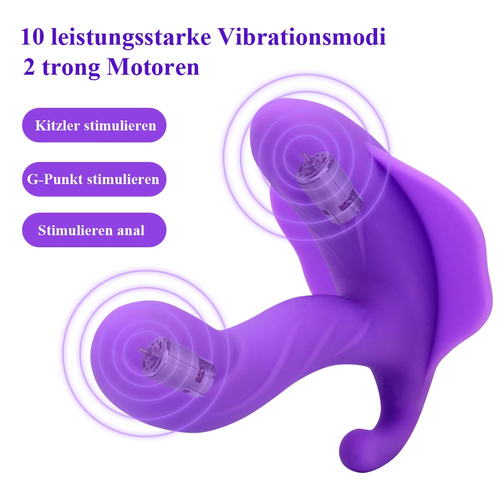Vibrador sexual para mujeres, Vibradores portátiles inalámbricos, bragas vibrantes, estimulación del clítoris, impermeable silencioso 10 patrones juguetes eróticos para parejas