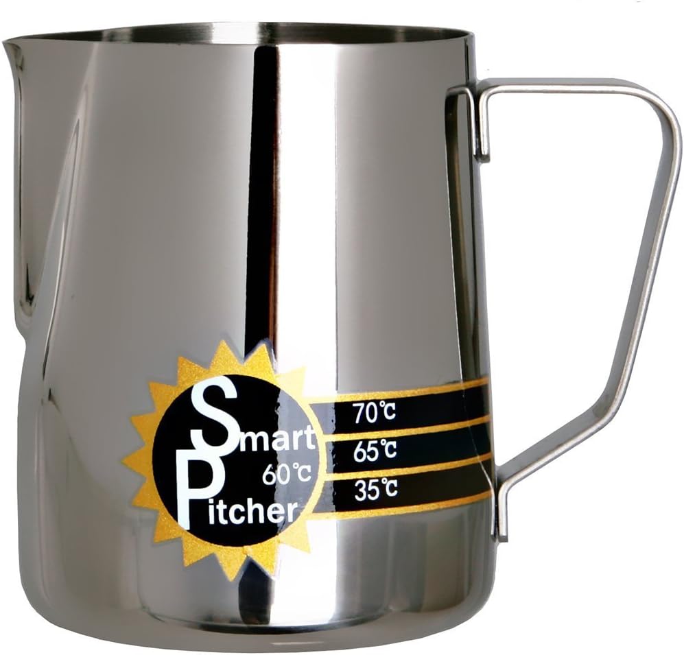 SMART PITCHER Espresso Coffee Milk Frothing Pitcher With BuiltIn