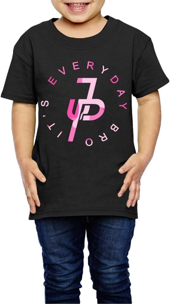 Jake Paul It's Every Day Pink Short Sleeve Crew Neck T Shirt 2-6 Toddler Kids