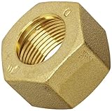 Legris 0110 06 00 Brass Compression Tube Fitting, Nut, For 6 mm Tube OD x M10x1 Thread, 13 mm Hex Siz, 15 mm Length