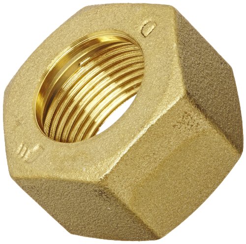 Legris 0110 06 00 Brass Compression Tube Fitting, Nut, For 6 mm Tube OD x M10x1 Thread, 13 mm Hex Siz, 15 mm Length