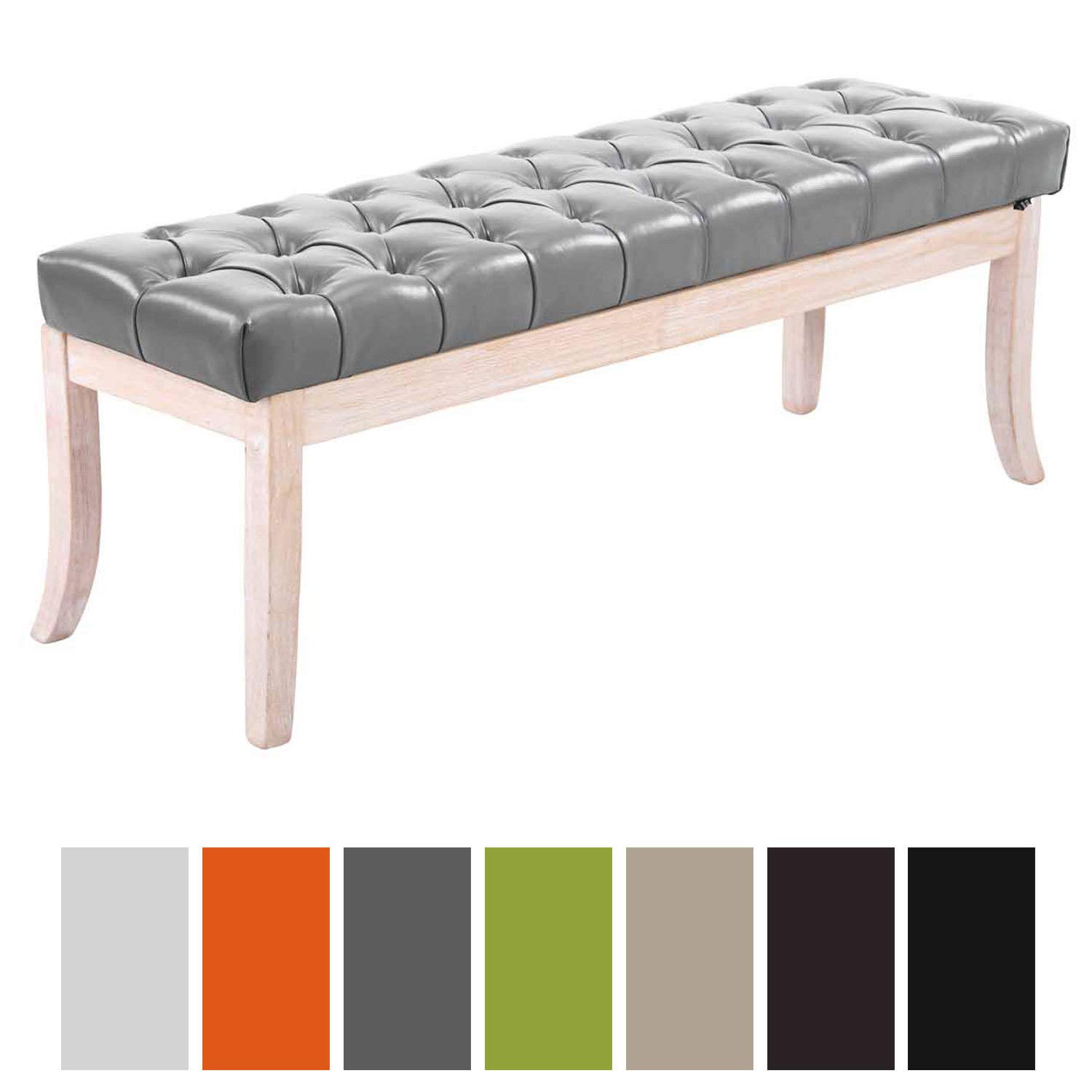 CLP Taburete Pie de Cama Ramses en Cuero Sintético Banqueta Altura CLP Taburete Pie de Cama Ramses en Cuero Sintético Banqueta Altura