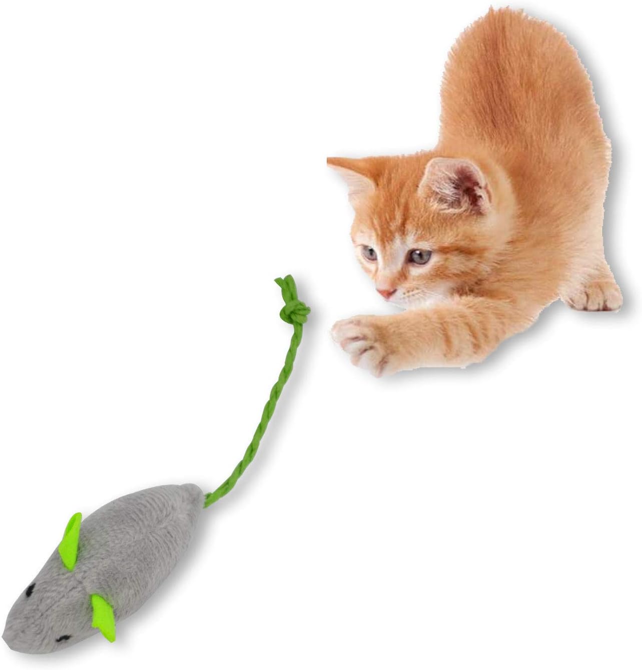 Xfantong Cat Toy Mouse, 3 Pack Cat Toys Catnip Mice for Interactive Cat ...
