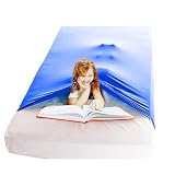 Nappo Sensory Compression Blanket for Kids and Adults-Weighted Blanket Alternative, Cool, Stretchy,Breathable Sheets (Twin Size,38"x60" Royal Blue)