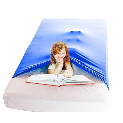 Nappo Sensory Compression Blanket for Kids and Adults-Weighted Blanket Alternative, Cool, Stretchy,Breathable Sheets (Twin Size,38"x60" Royal Blue)
