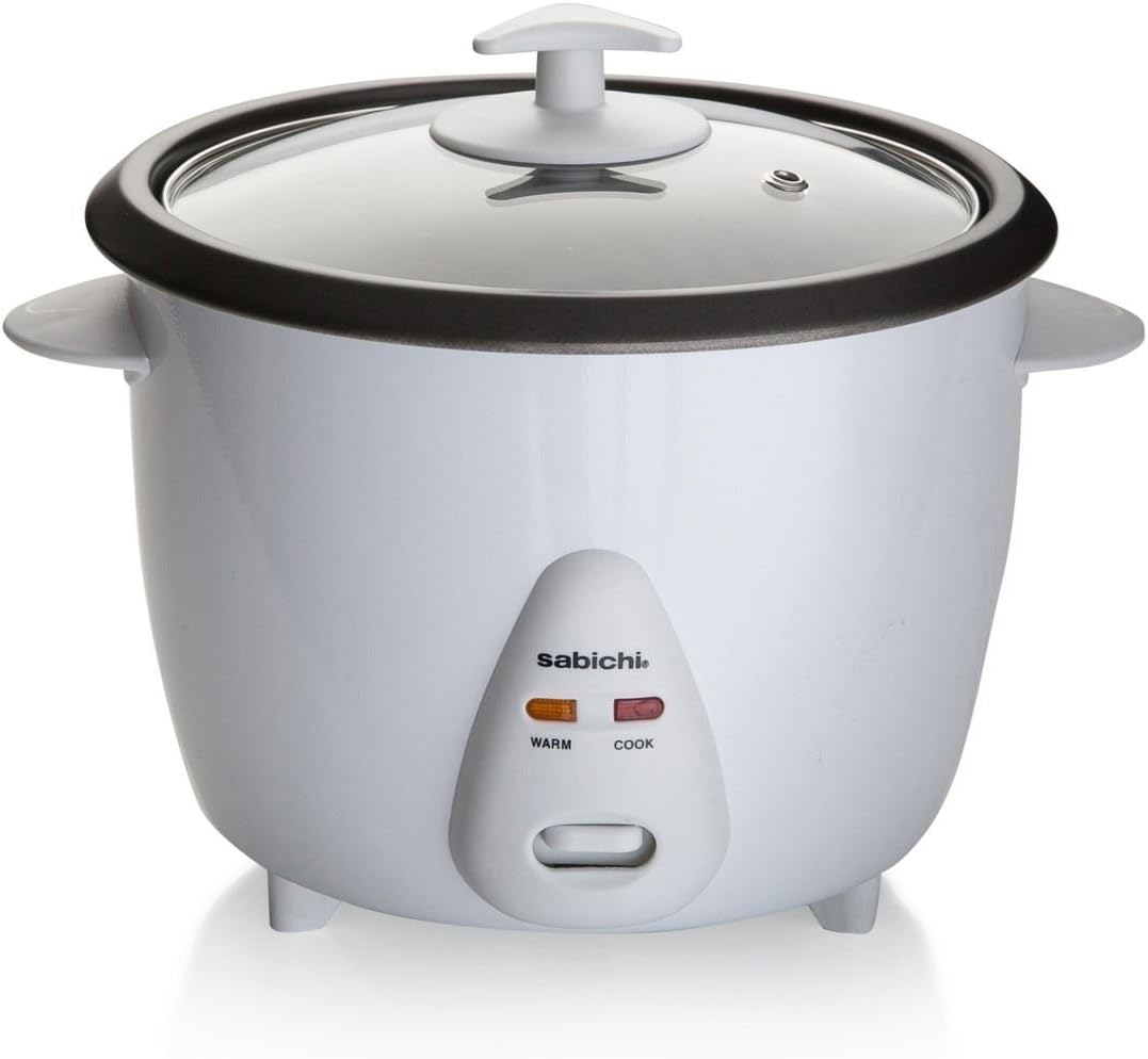 Sabichi Electric Rice Cooker Pot Warmer Non Stick 0.8 Litre Cook