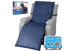 Kekoy Alternating Air Pressure Mattress Pad for Recliner Chair, Upgraded Anti-Slip Design, Pressure Relief Cushion & Bedsore Prevention for Elderly, Quiet Pump, Waterproof Cover for Home Hospital Use