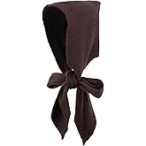 Hoce Scarf Hats for Women Girls,Hooded Scarf Hat for Women Knit Skull Cap Warm Tie Under Chin Fishing Beanie Hat