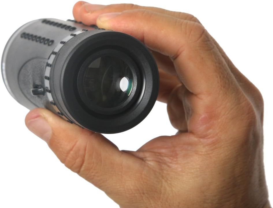 Authentic ROXANT Grip Scope High Definition Wide View Monocular - with Retractable Eyepiece and Fully Multi Coated Optical Glass Lens + BAK4 Prism. Comes with Cleaning Cloth, Case & Neck Strap. : Camera & Photo