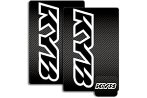 VISCID DESIGN CO. KYB Fork & Shock Suspension Decals (Black/White on Carbon)