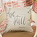 Fjfz Be Still Greenery Floral Retro Country Style Farmhouse Décor Spring Summer Decoration Gift Cotton Linen Home Decorative Throw Pillow Case Cushion Cover with Words for Sofa Couch, 18