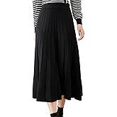 Beralst Women's Pleated Knit Sweater Midi Skirts