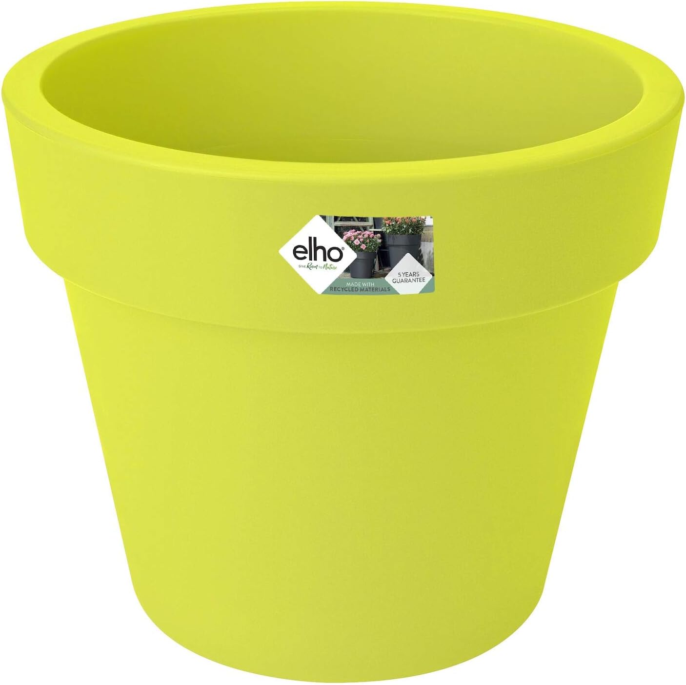 elho Green Basics Top Planter Flowerpot, Lime, 30 cm Amazon.co.uk