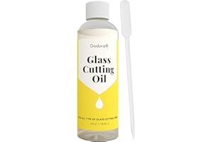 4oz Glass Cutting Oil is Used for Cutting Stained Glass, Glass Bottles, Tiles and Mirrors