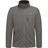 Little Donkey Andy Men's Lightweight Softshell Jacket Windbreaker Waterproof Jacket with 3 Pockets for Running Golf Hiking