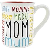 Enesco Our Name is Mud Mom Languages Coffee Mug, 16 Ounce, Multicolor