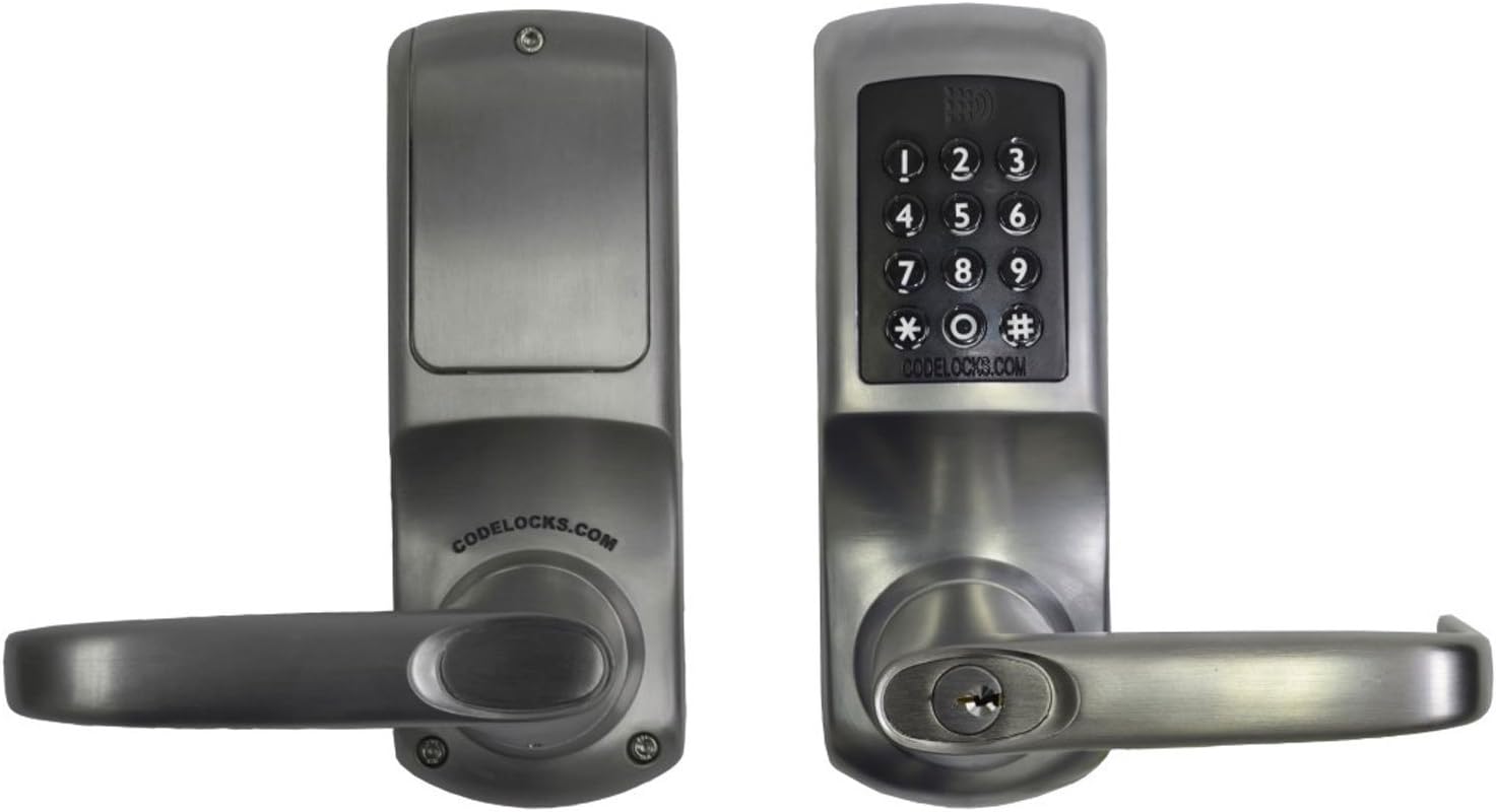 CODELOCKS CL5510-BS Keyless Lock,Brushed Steel,Grade 2