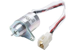 MaySpare Fuel Shut Off Solenoid 1503ES-12S5SUC5S SA-4562T Woodward 4TNV94L-SFN Parts for Yanmar 119653-77950 119285-77950 12VDC