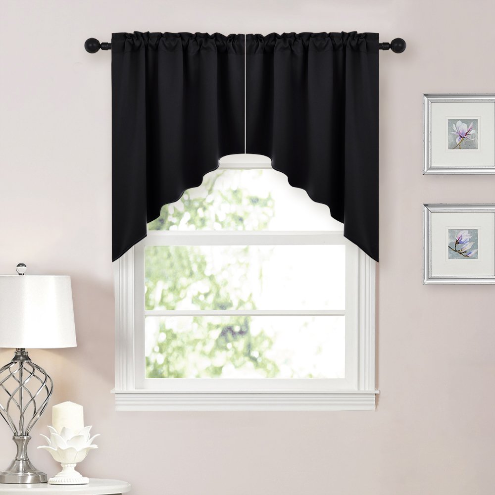 Best Kitchen Curtains Valances And Swags Sheer