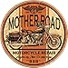 Signs 4 Fun SR66M Route 66 Motorcycle Repair Round Sign, Orange
