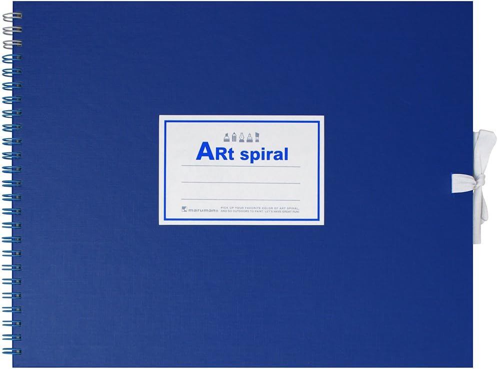 Amazon Co Jp マルマン スケッチブック アートスパイラル F3 厚口画用紙 24枚 ブルー S313 02 家電 カメラ