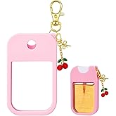 SAANG & JAT Hand Sanitizer Spray Case Compatible with Touchland, Silicone Holder Cherry Keychain for Touch Land Mist Case