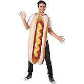 Seasons Adult Hot Dog Costume Halloween Food Costume One Size